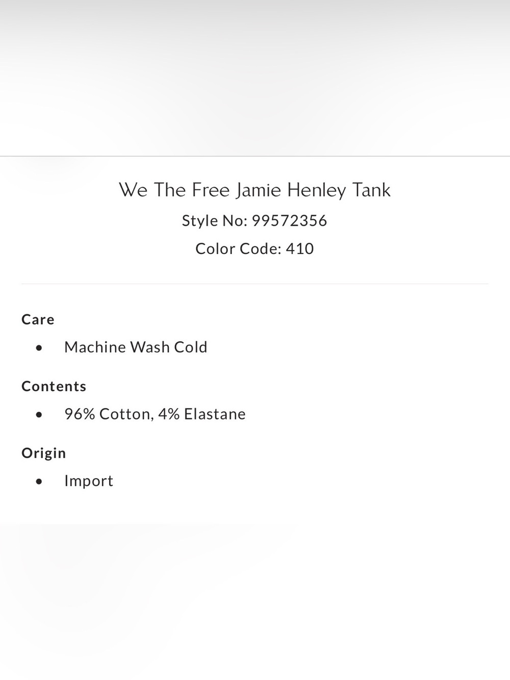 NWOT Free People We The Free Jamie Henley Tank - Picture 9 of 9